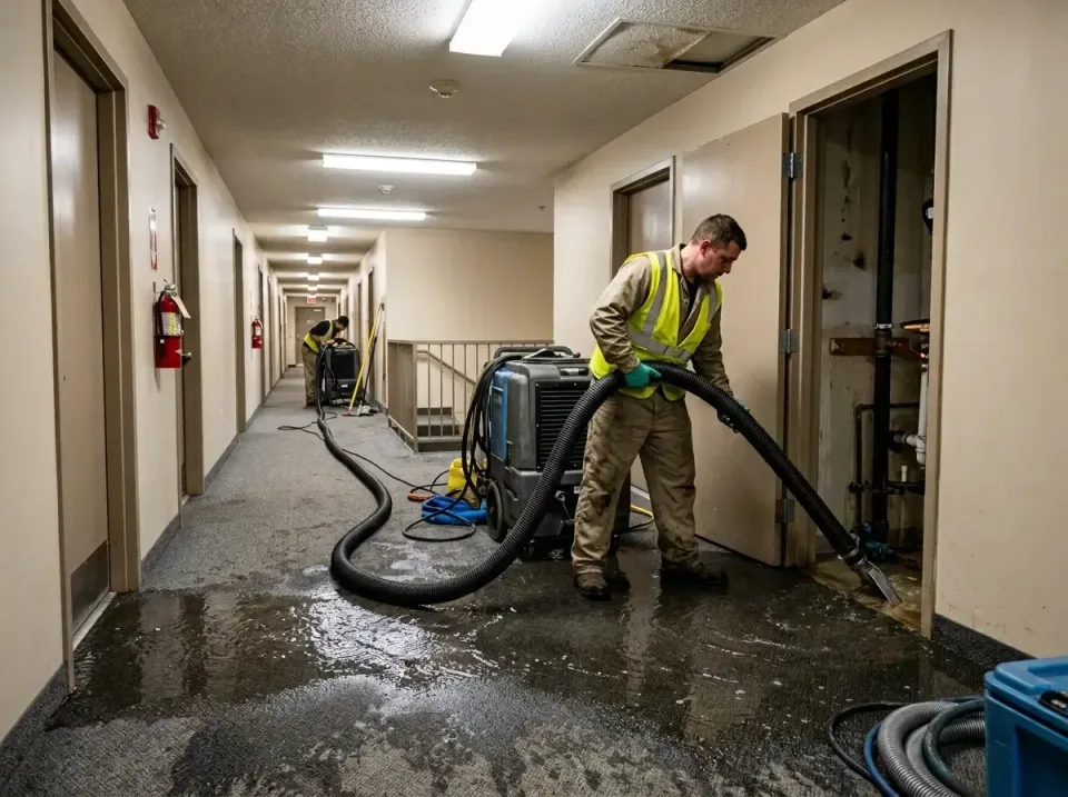 multi-unit-apartment-hallway-f-005 — frequently asked questions, Emergency Burst Pipe Water Extraction & Removal in Hickory…